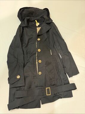 Michael Kors Hooded Trench Coat with Belt